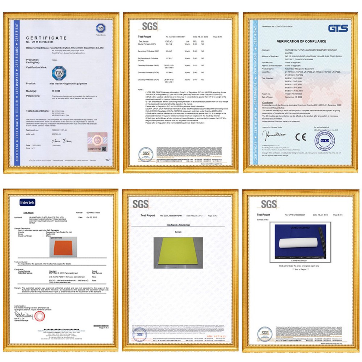 Profitable Indoor Playground certificate Profitable Indoor Playground certificate